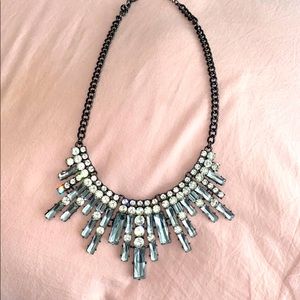 Silver statement necklace